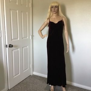 British Designer Purple Velvet Dress By Next.